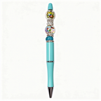 Cute kawaii character decorative ballpoint pen with mint barrel