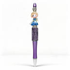 Ice princess rhinestone decorative ballpoint pen with crystal barrel