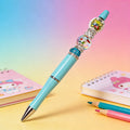 Kawaii style decorative novelty pen on colorful background